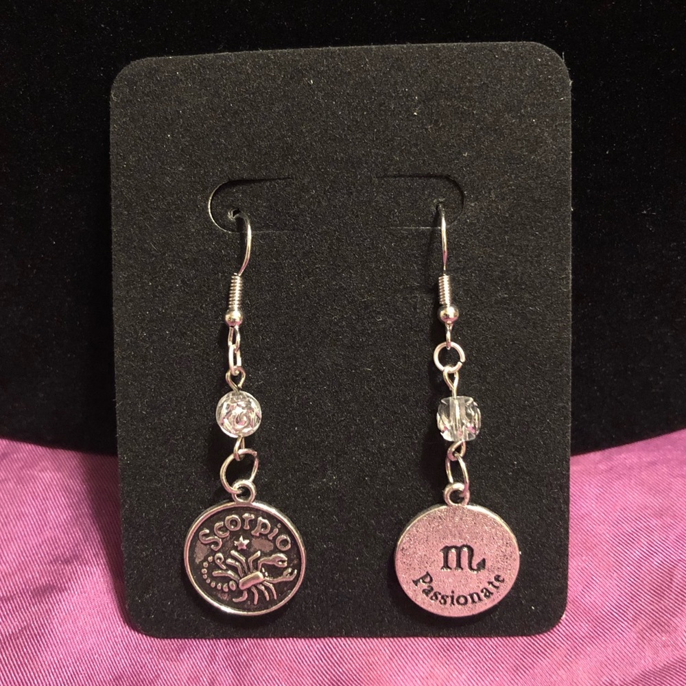 ZODIAC CHARM EARRINGS SCORPIO PASSIONATE